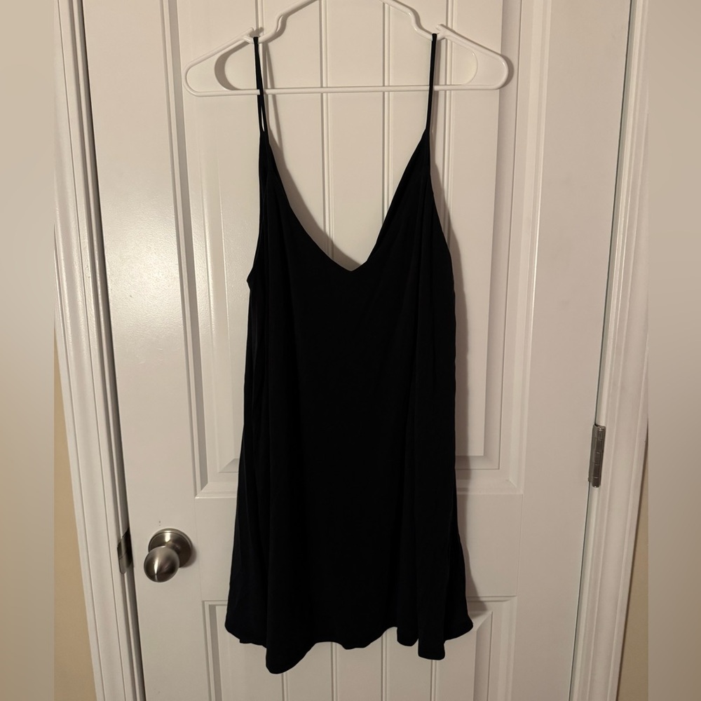 Lulu's In The Swing Of Things Black Shift Mini Dress